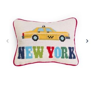 Jonathan Adler, New York City pillow, embroidered